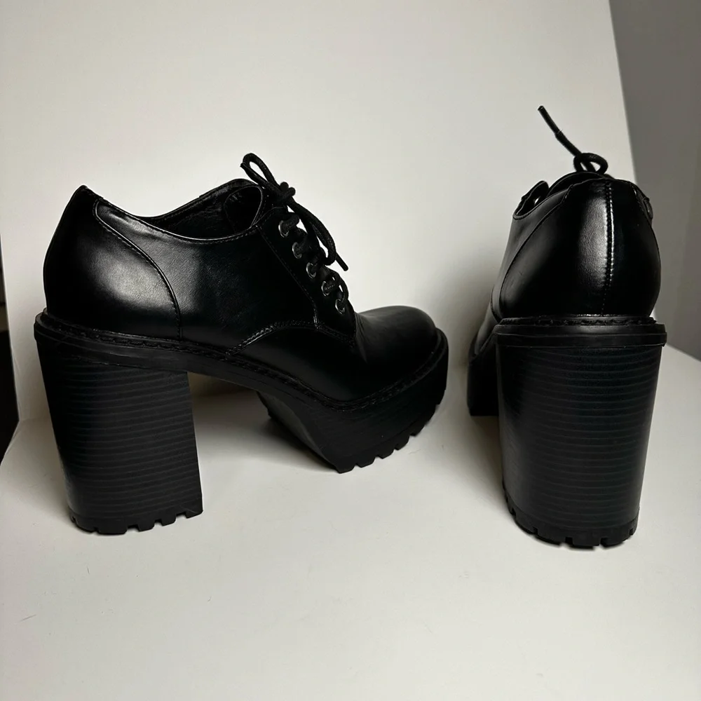 Madden Girl Keeperr Oxford Chunky Heel Lace-Up Women's Shoes size 8.5 - Picture 4 of 8